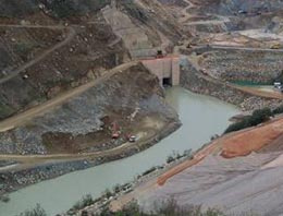 Baraj tünelinde feci patlama