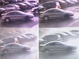 Kasırga otomobili uçuruyordu