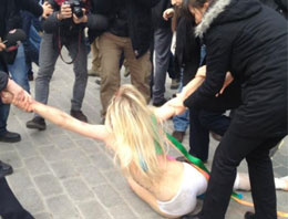 Çıplak eyleme böyle hazırlandılar